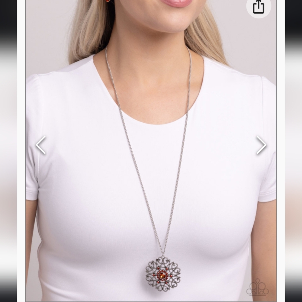 Jovial Jubilee Brown Necklace Longer ✨️